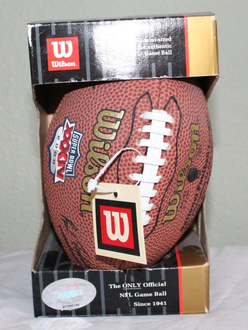 NWT Wilson Commemorative Mini Replica Football Super bowl XXXIV
